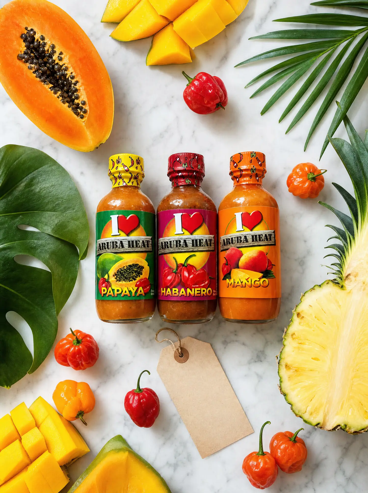 The Trio Pack with fresh peppers and fruit