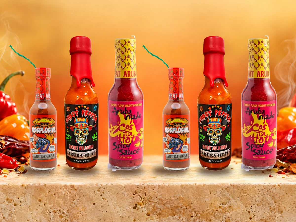 Pepper Head, 6 bottles of Aruba Heat